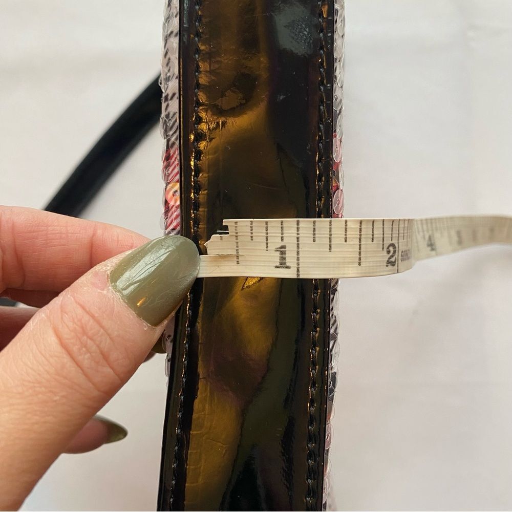 Y2K Betsey Johnson x Betseyville Black/ Red Plaid Tartan Sequined Clutch Purse - Picture 14 of 14